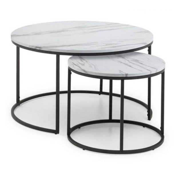 BengkelKita.id Meja Tamu Minimalis Bulat 1 Set 1