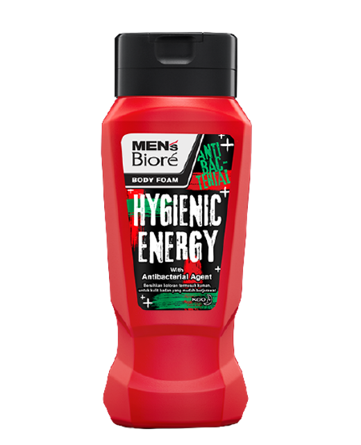 KAO Men's Biore Body Foam Hygienic Energy Botol  1