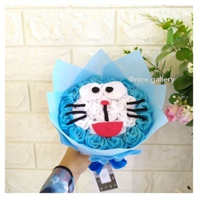 Buket Bunga Flanel Karakter  1