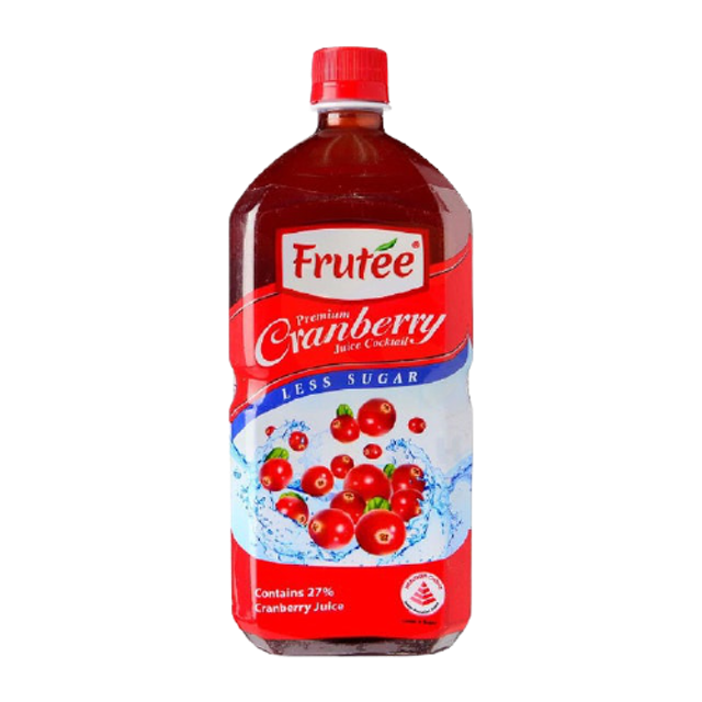 Frutee Premium Cranberry Juice Cocktail Less Sugar 1
