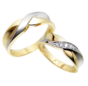 Mutiara Jewelry Cincin Perak Lapis Rhodium Emas 1