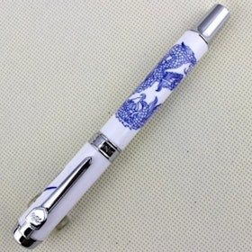 Jinhao Luxury Fountain Pen Blue and White Porcelain Dragon 1