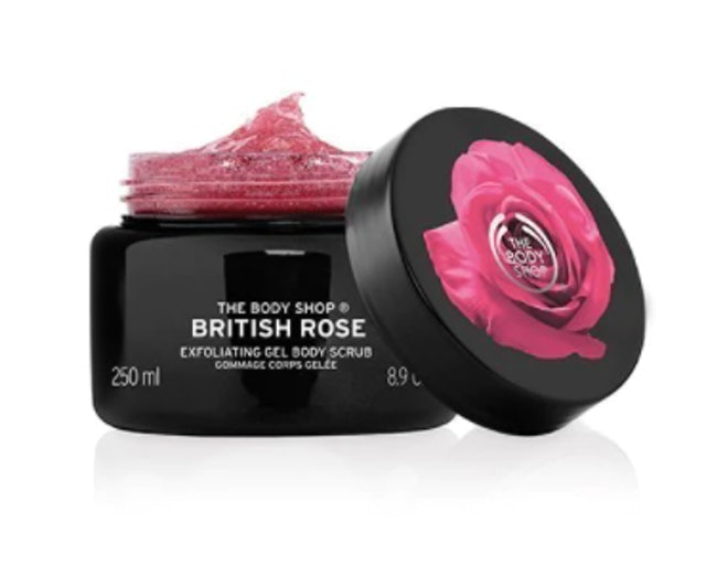 The Body Shop British Rose Exfoliating Gel Body Scrub 1