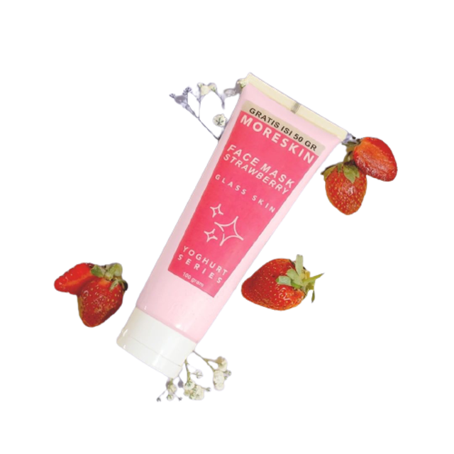 Natural Nusantara Moreskin Face Mask Strawberry - Glass Skin Yoghurt Series 1