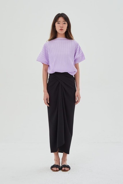 Shop at Velvet Shaffron Skirt Black 1