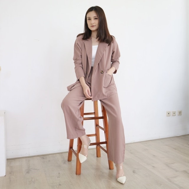 MSMO Set Long Blazer Culotte 1
