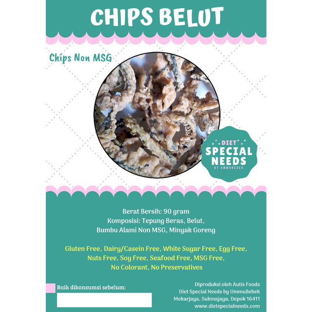 Diet Special Needs by Ummubebek Chips Keripik Belut Non MSG 1