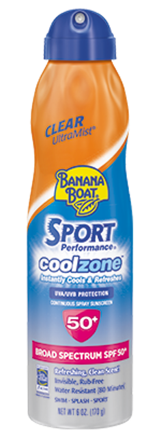 Edgewell Banana Boat Sunblock Ultramist Sport Coolzone Spray SPF 50+ 1