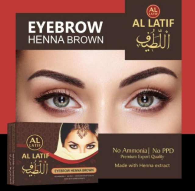 VJS Pharmaceuticals Al Latif Eyebrow Henna Brown 1