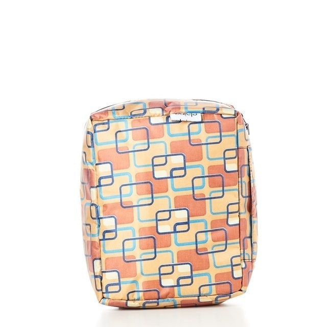 Tonga Bag Pouch Kosmetik Travel Brown Square 1