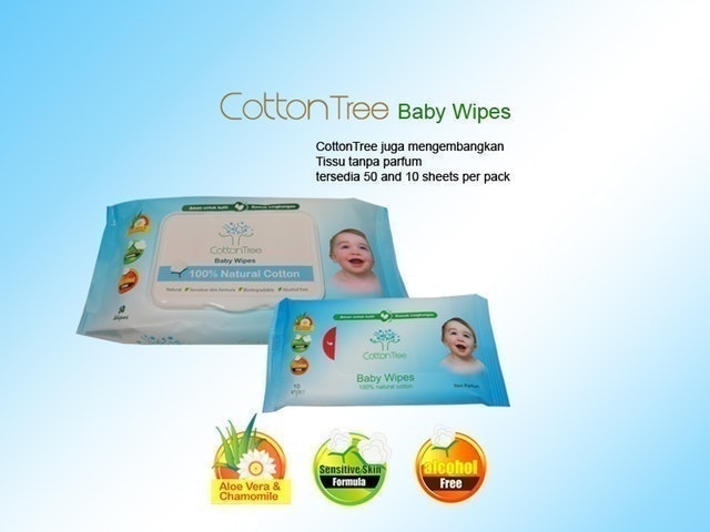 Mitra Niaga Nusatama Cotton Tree Baby Wipes 1
