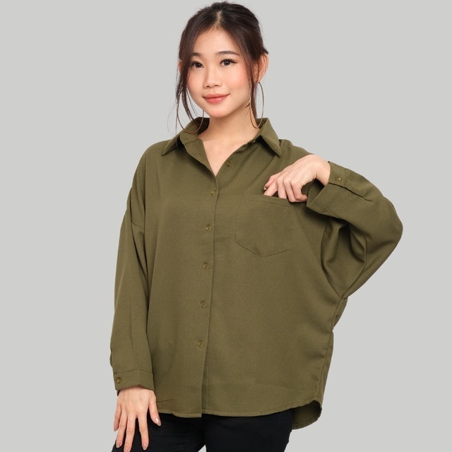 Monellina BALBI Kemeja Oversize Wanita Batwing 1