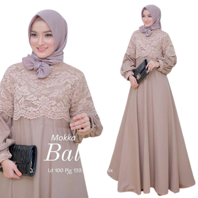 Balqis Gamis Jumbo Brukat  1