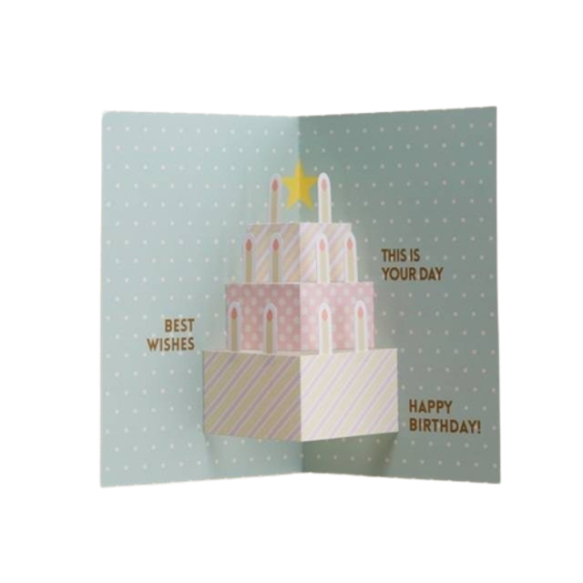Papercraft Tiviti Pop-up Cards Birthday Cake 1