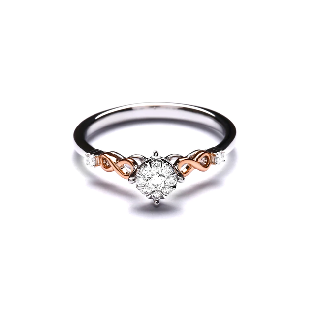 Lino and Sons Anita Two Tone Diamond Ring 1