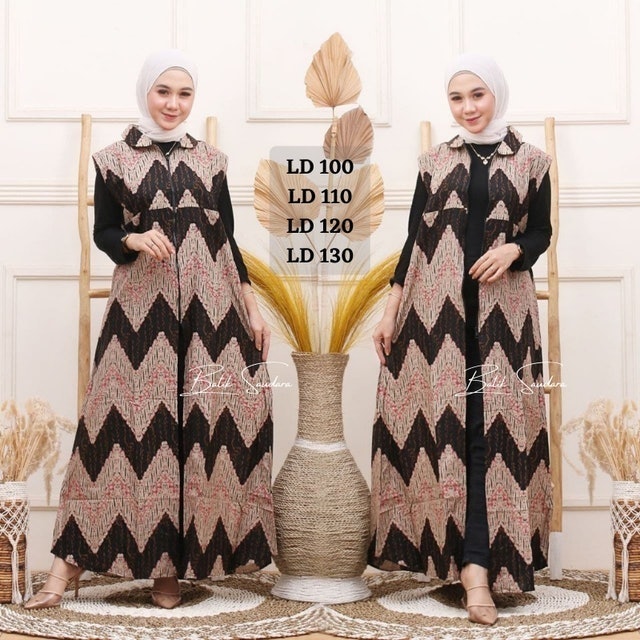 Batik Saudara Outer Panjang Ritsleting Depan 1