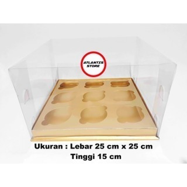Box Cupcake Mika Gold Isi 9  1