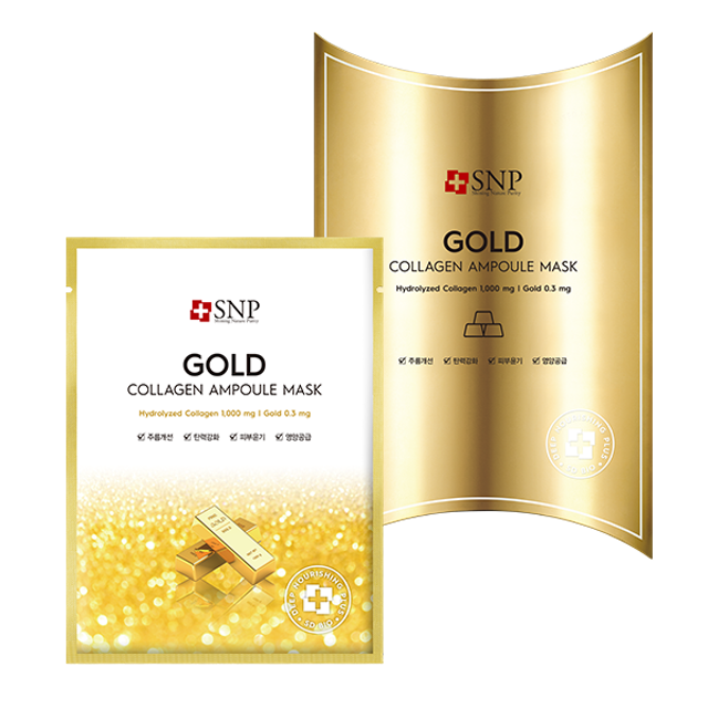 SNP Gold Collagen Ampoule Mask 1