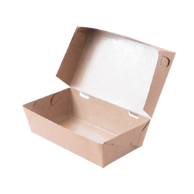 Lunch Box Paper Kraft Coklat Laminasi 1