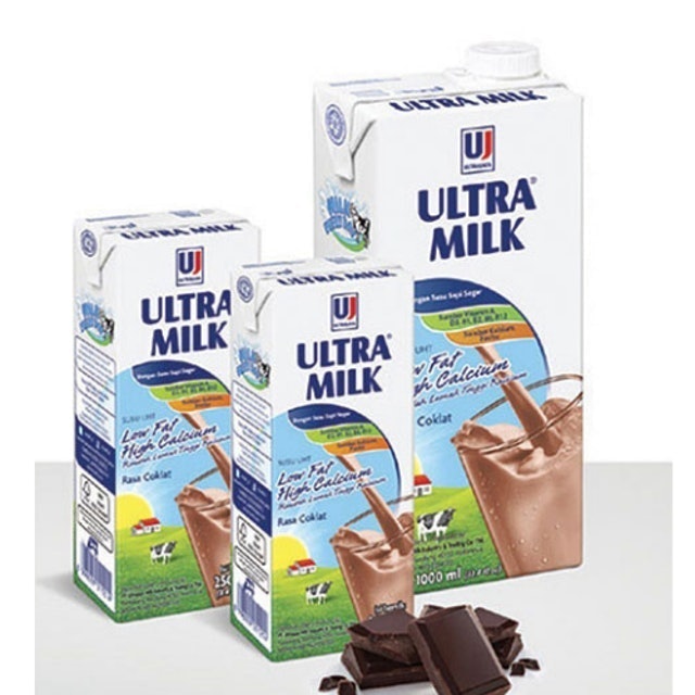 Ultrajaya Milk Industry Ultra Milk Low Fat Hi-Calcium Chocolate 1