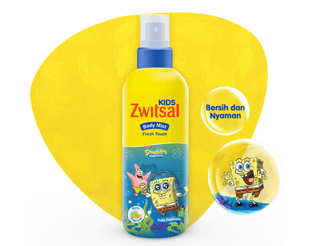 Unilever Zwitsal Kids Body Mist Fresh Touch Blue 1