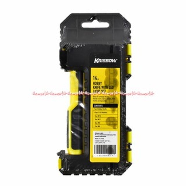 Krisbow Hobby Knife with LED Light Set 1
