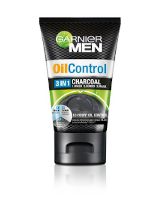 Garnier Men Oil Control 3in1 Charcoal Foam 1