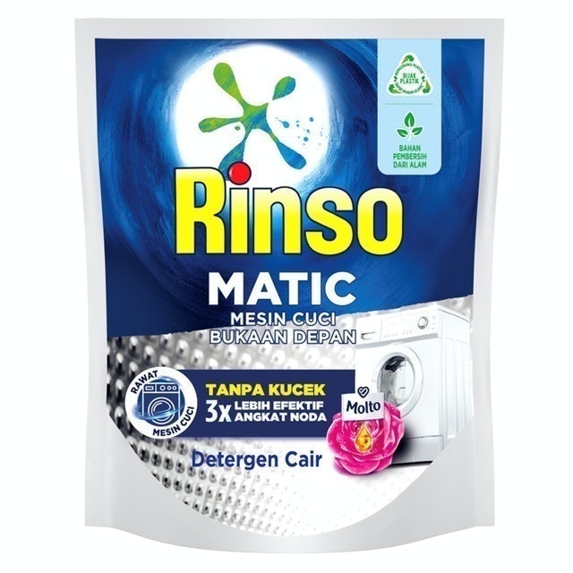 Unilever  Rinso Matic Mesin Cuci Bukaan Depan Detergen Cair 1