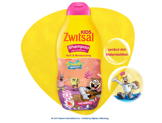 Unilever Zwitsal Kids Shampoo Soft & Moisturizing Pink 1