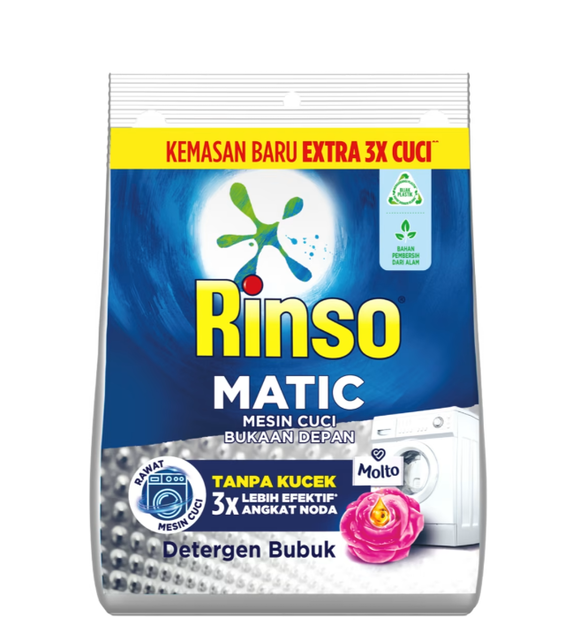 Unilever Rinso Matic Bukaan Depan Detergen Bubuk  1