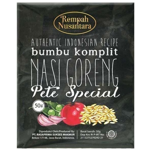 Seriboe Rempah Nusantara Bumbu Nasi Goreng Pete Spesial Rempah Nusantara 1