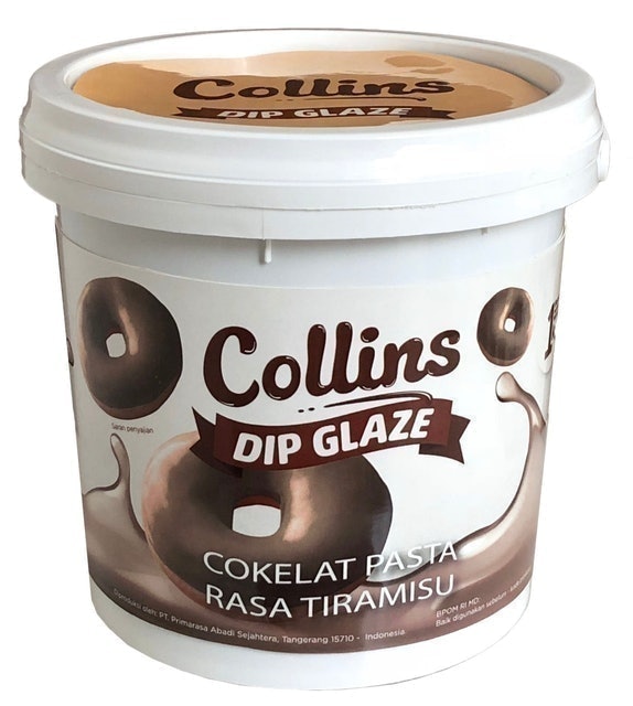 Primarasa Abadi Sejahtera Collins Dip Glaze Cokelat Pasta Rasa Tiramisu 1
