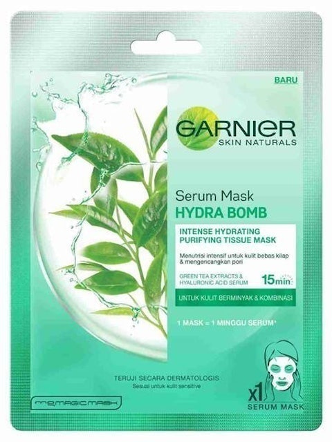 Garnier Serum Mask - Hydra Bomb Green Tea 1