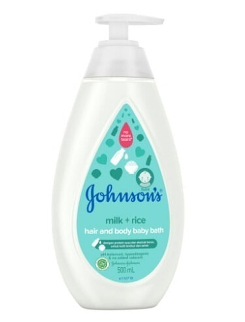 Johnson & Johnson Johnson's Milk + Rice Hair and Body Baby Bath 1