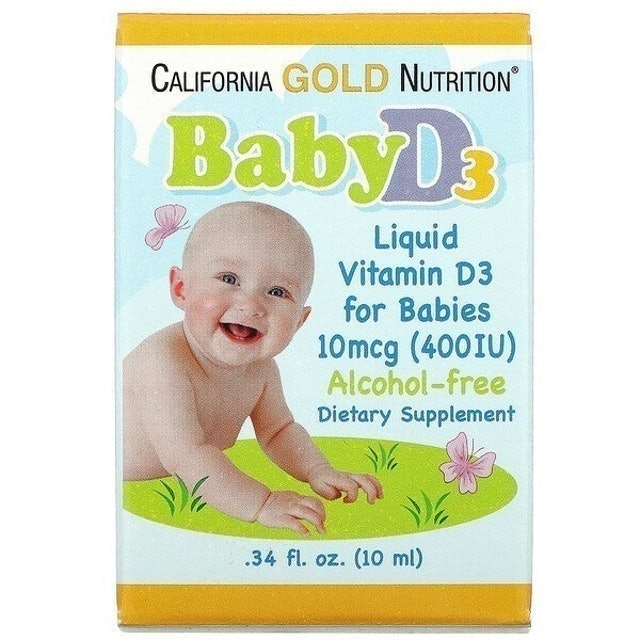 California Gold Nutrition Vitamin D3 Cair untuk Bayi 1