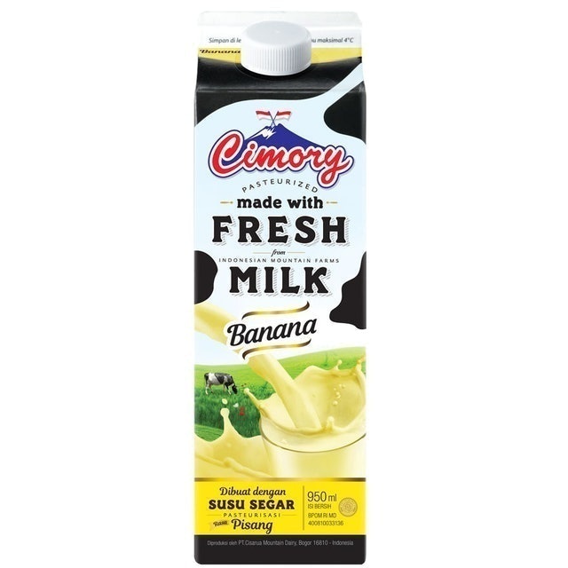 Cimory Pasteurized Fresh Milk Banana 1