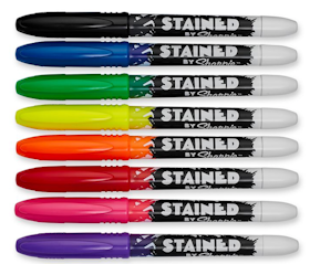 Stained by Sharpie Fabric Markers, Brush Tip 1