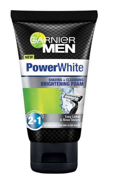 Garnier  Men Power White Shaving & Cleansing Brightening Foam 1