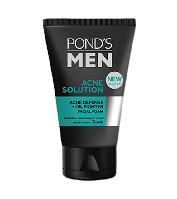 Unilever POND'S Men Acne Solution Acne Defense + Oil Fighter Facial Foam 1