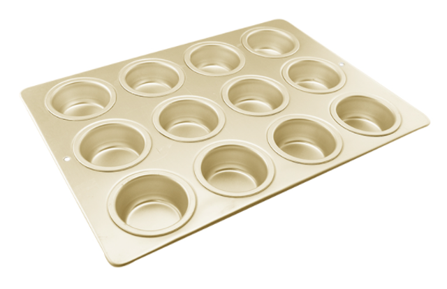 Maspion Logam Jawa 12 Cup Muffin Pan Champagne Gold 1