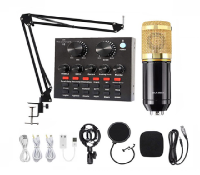 Condenser Microphone BM 800 + V8 Sound Card 1