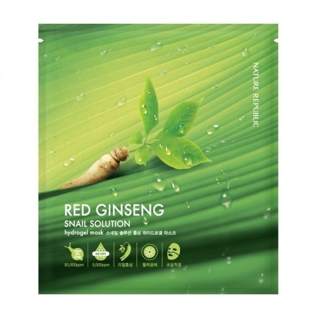 Nature Republic Snail Solution Red Ginseng Hydro Gel Mask 1