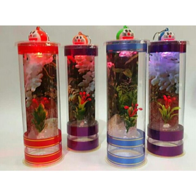 Akuarium Mini Tabung Bulat 1