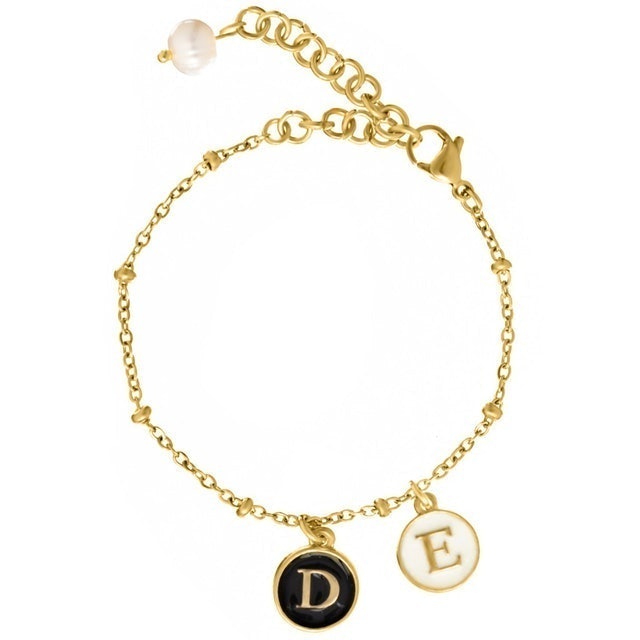 Nats Living Gelang Rantai Titanium 2 Huruf Inisial 1