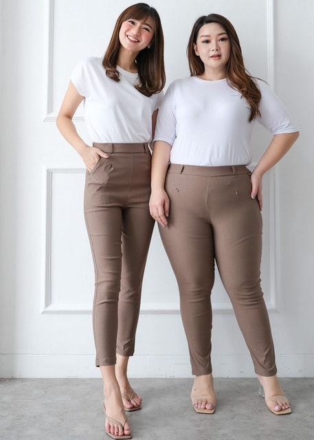 CLOUWNY Celana Kantor Chino Pants  1
