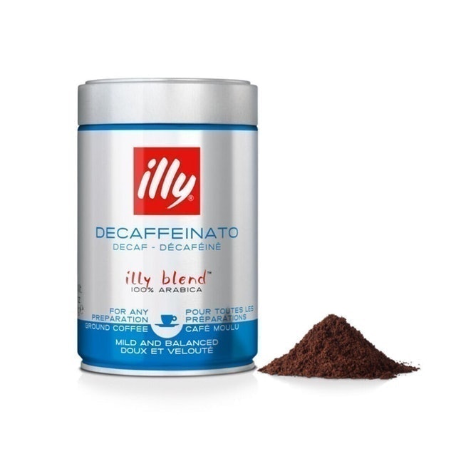 Illy Ground Espresso Classico Decaffeinated Coffee 1