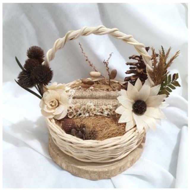 Keranjang Tangkai Rotan Cincin 1