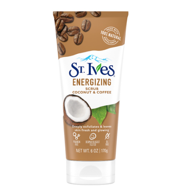 Unilever St. Ives Energizing Coconut & Coffee Face Scrub 1