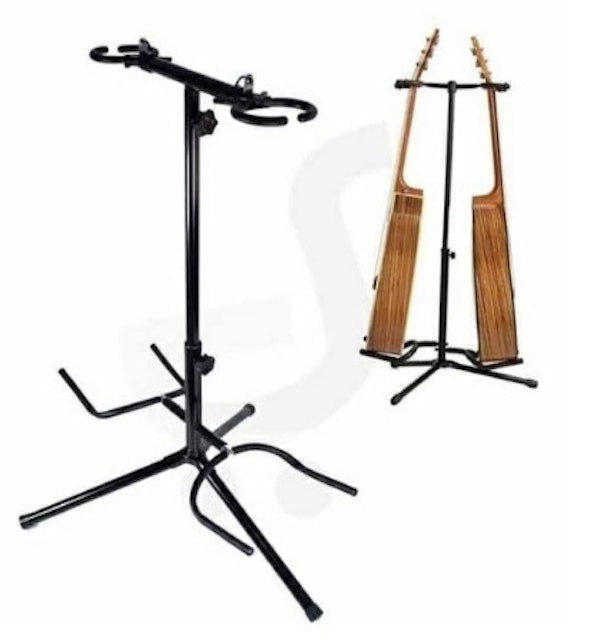 Lazer  Double Guitar Stand W/Clamp 1