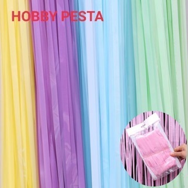 Foil Curtain Pastel Macaron 1